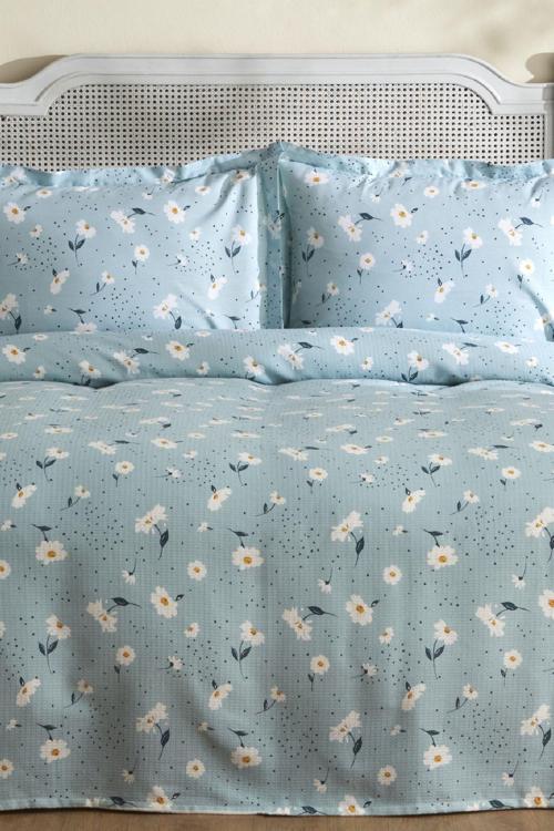 Daisy %100 Pamuk Tek Kişilik Pike Takımı Mint