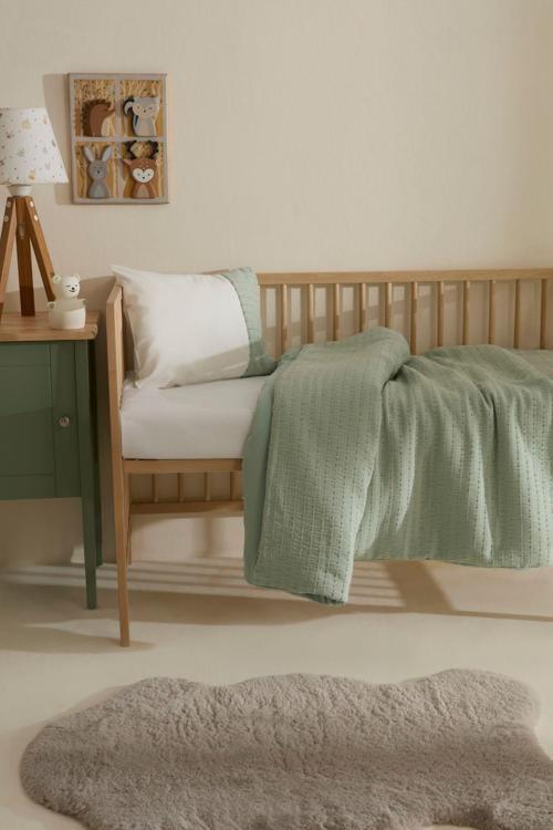 Bebek Harper %100 Pamuk Comfort Set Adaçayı