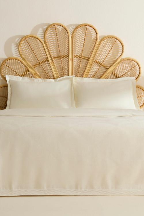 Maisy Bambu Çift Kişilik Pike Takımı Bej