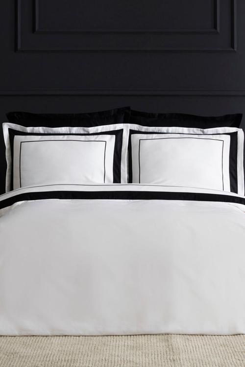 Charlotte Çift Kişilik Saten Nevresim Takımı Beyaz