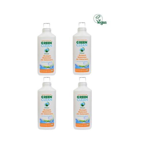 Bitkisel Portakal Yağlı Bulaşık Makinesi Jel Deterjanı 1000ML 4 Lu Set