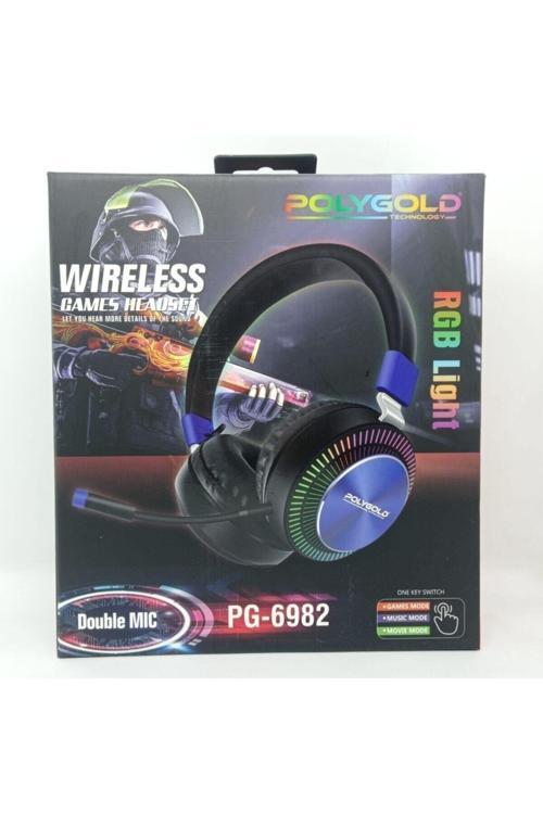 Polygold Pg-6982 Rgb Bluetoothlu Oyuncu Kulaklığı