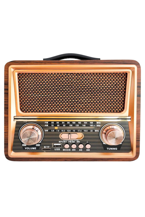 Radyo Nostalji Şarjli Bt/Usb/Sd Cameron Cm-821Bt