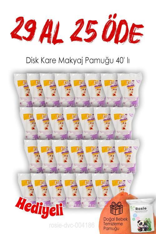 40'lı 29 AL 25 ÖDE Disk Kare Makyaj Pamuğu ve ROSIE
