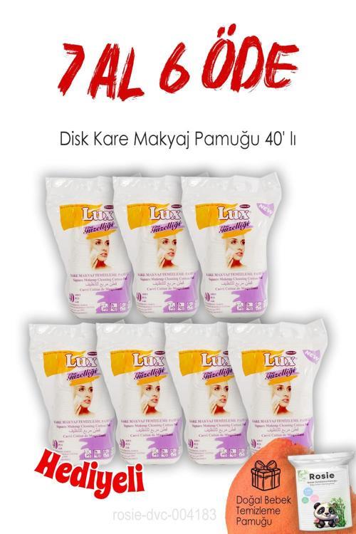Disk Kare Makyaj Pamuğu 40' lı 7 AL 6 ÖDE ve ROSIE