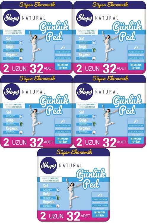 Natural Günlük Ped Uzun 32'li X 5 (160 Adet)