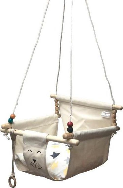 Aybaby Natural Tavan Askılı Salıncak-Ekru