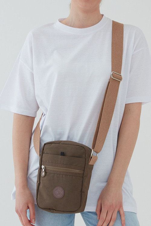 Kadın Omuz Çapraz Telefonluk Çanta Askılı Çanta Su Geçirmez Krinkıl Kumaş Yeni Sezon Otranto Model