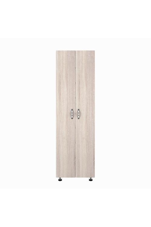 2 Kapaklı 8 Raflı Mutfak Dolabı | Banyo Dolabı | Kiler Dolabı - Sonomo 50x32x172 cm