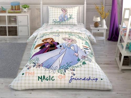 Lisanslı Disney Frozen 2 Friendship Tek Kişilik Nevresim Takımı