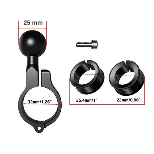 25mm Toplu Alüminyum Gidon Bağlantı Aparatı