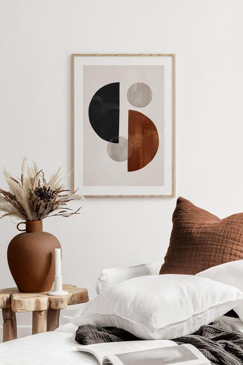 Tek Parça Ahşap Çerçeveli Poster Tablo