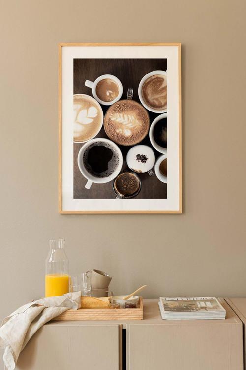 Tek Parça Ahşap Çerçeveli Poster Tablo