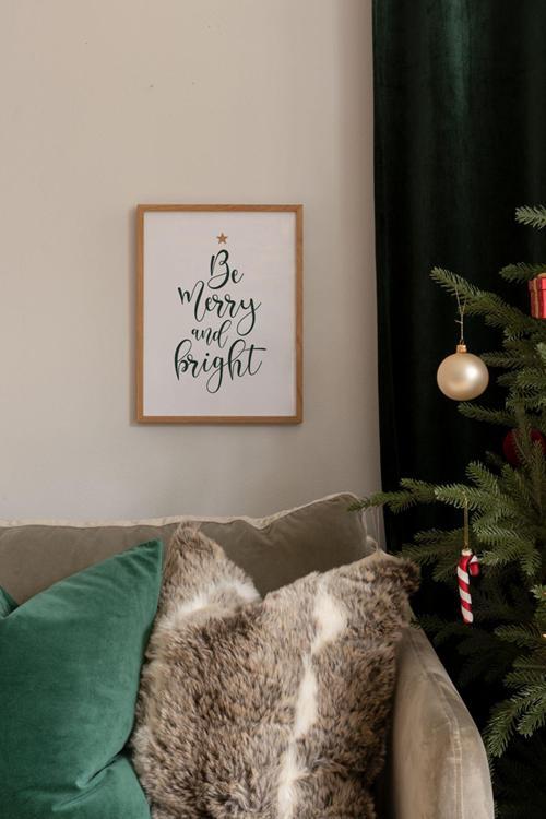 Tek Parça Ahşap Çerçeveli Poster Tablo
