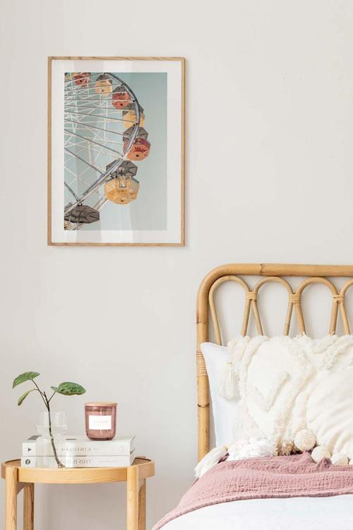 Tek Parça Ahşap Çerçeveli Poster Tablo