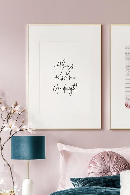 Tek Parça Ahşap Çerçeveli Poster Tablo