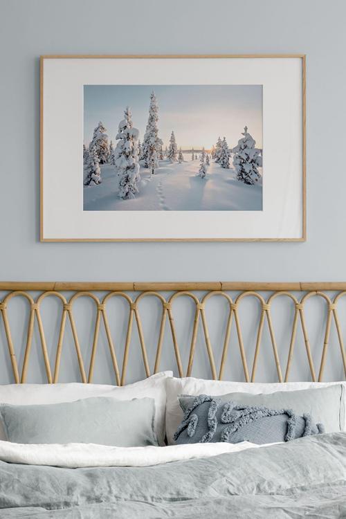Tek Parça Ahşap Çerçeveli Poster Tablo
