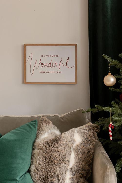 Tek Parça Ahşap Çerçeveli Poster Tablo