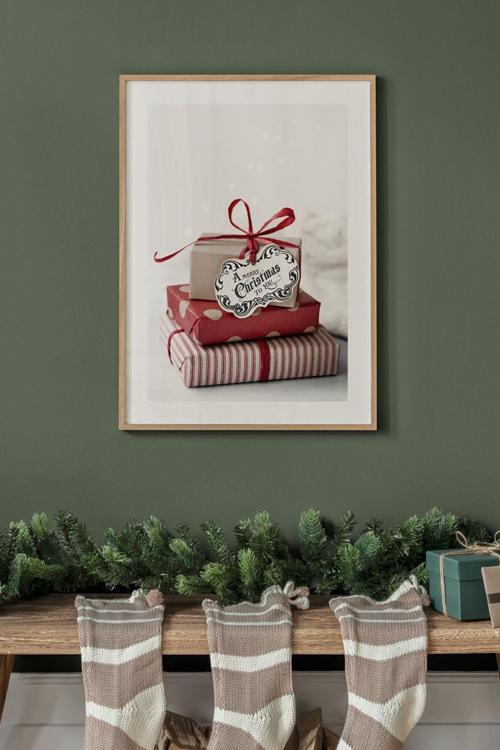 Tek Parça Ahşap Çerçeveli Poster Tablo