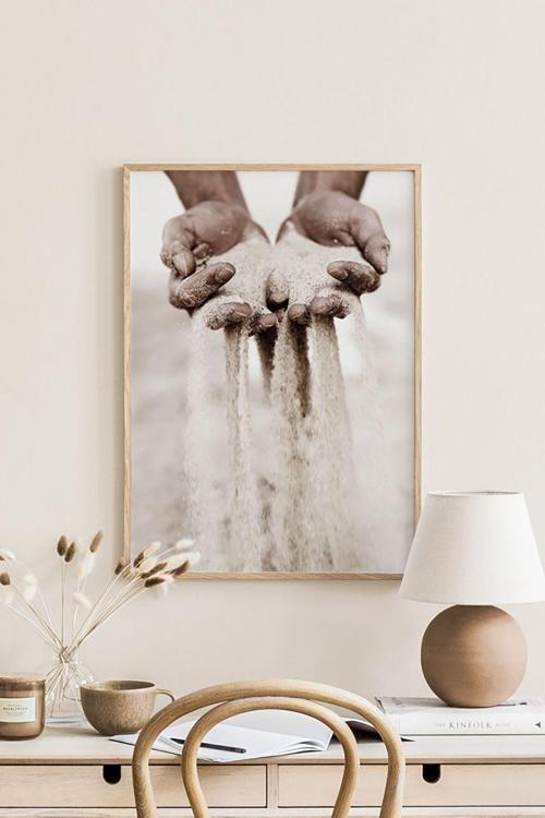 Tek Parça Ahşap Çerçeveli Poster Tablo