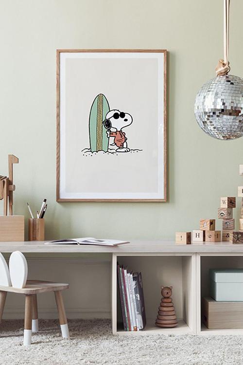 Tek Parça Ahşap Çerçeveli Poster Tablo