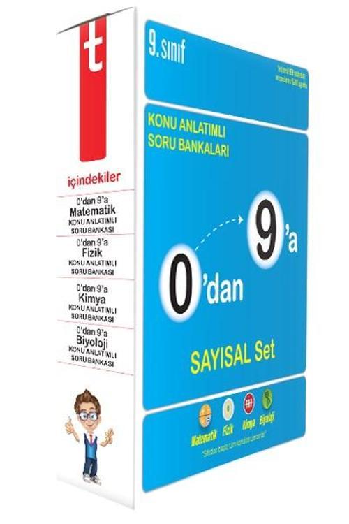 0'dan 9'a Konu Anlatımlı SAYISAL Soru Bankası Seti - Tonguç Yayınları