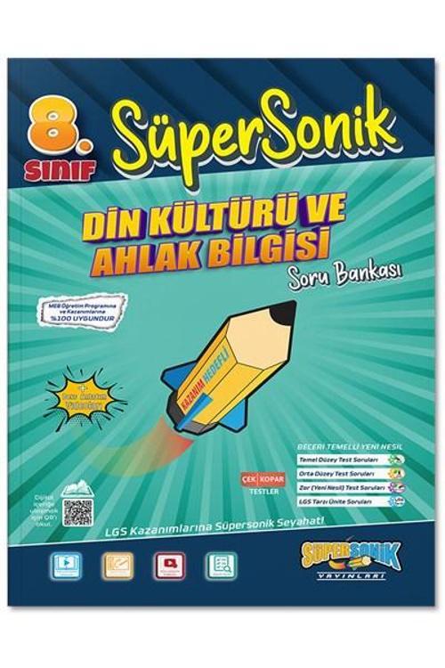 8. Sınıf Süpersonik Din Kültürü ve Ahlak Bilgisi Soru Bankası - Süpersonik Yayınları