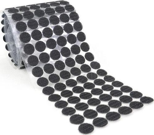 6000 Adet 1 Cm Cırt Bant yuvarlak Para Para, Arkası Yapışkanlı (Siyah)