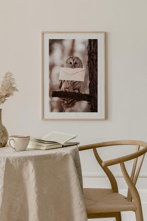 Tek Parça Ahşap Çerçeveli Poster Tablo