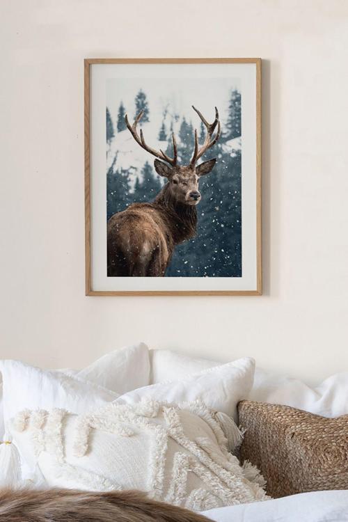 Tek Parça Ahşap Çerçeveli Poster Tablo