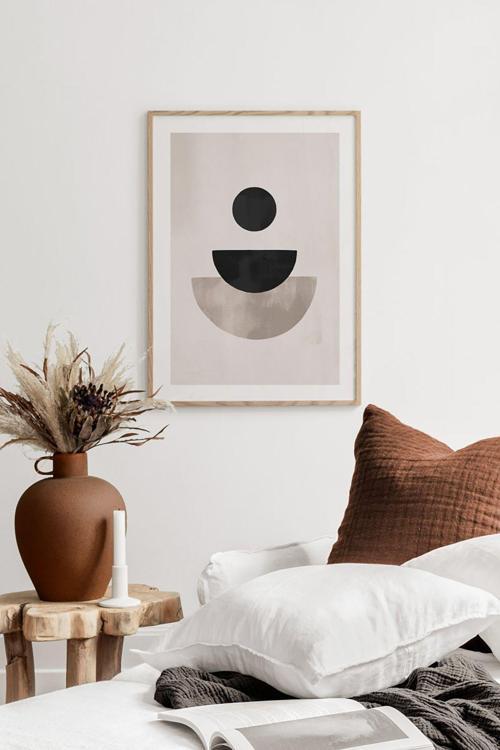 Tek Parça Ahşap Çerçeveli Poster Tablo