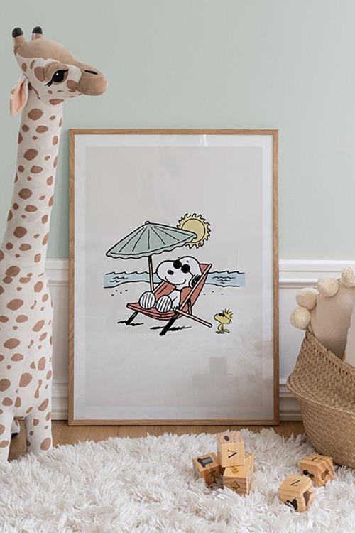 Tek Parça Ahşap Çerçeveli Poster Tablo