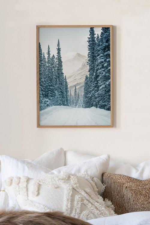 Tek Parça Ahşap Çerçeveli Poster Tablo