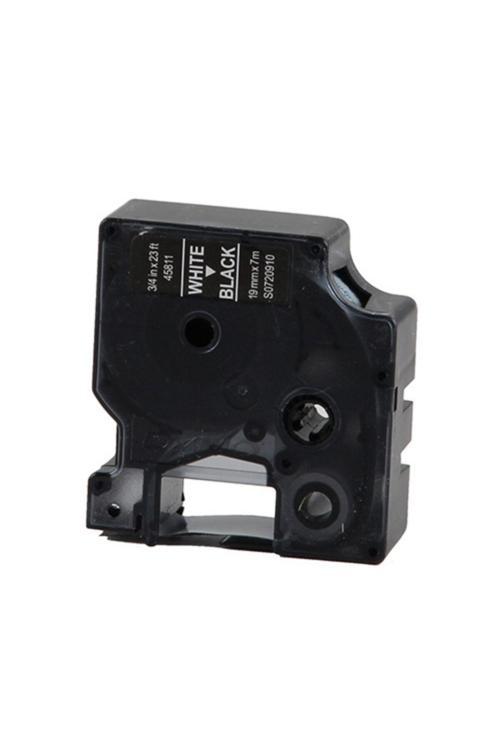 Dymo D1 Serisi Siyah Etikete Beyaz 45811 19Mmx7M Muadil Şerit
