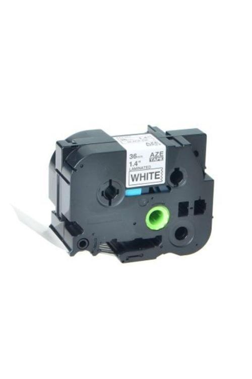 Brother P Touch Tz Tape 36Tzem961 Mat Gümüş Etikete Siyah 36Mmx8M