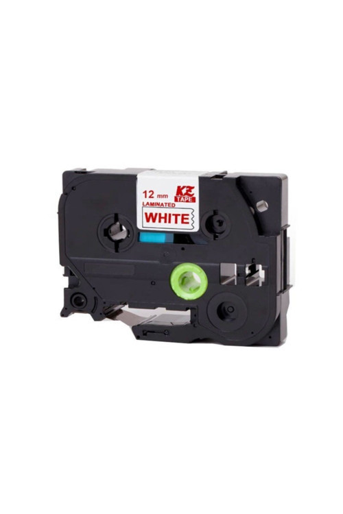 Brother P Touch Tz Tape Tze135 Şeffaf Etikete Beyaz 12Mmx8M Muadil