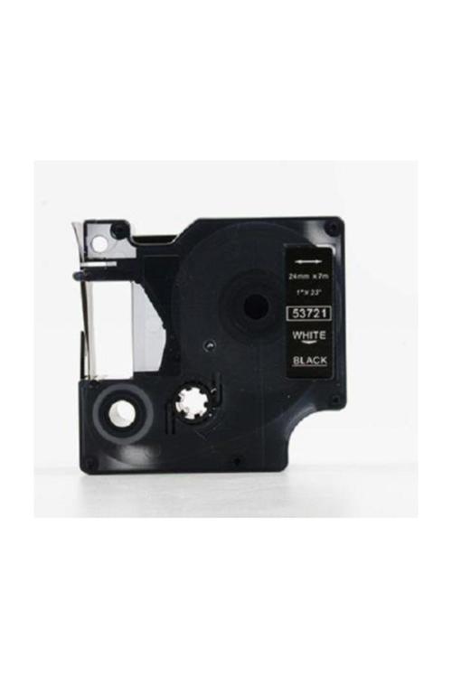 Dymo D1 Serisi Siyah Etikete Beyaz 53721 24Mmx7M