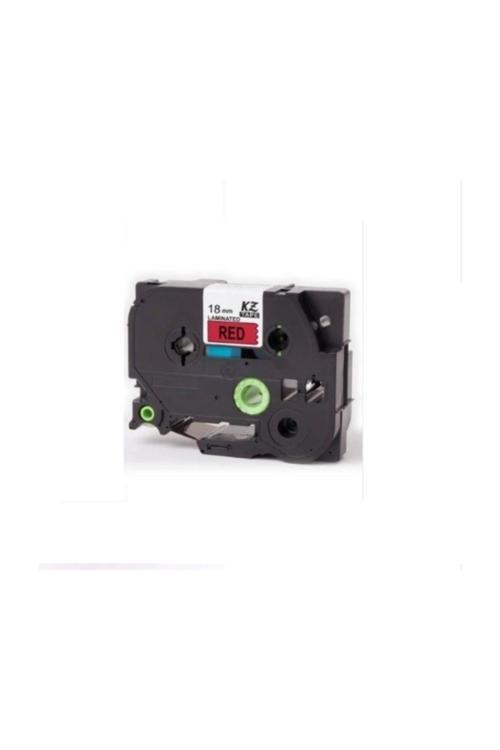 Prıntpen Brother P Touch Tz Tape Tze441 Kirmizi Etikete Siyah 18Mmx8M