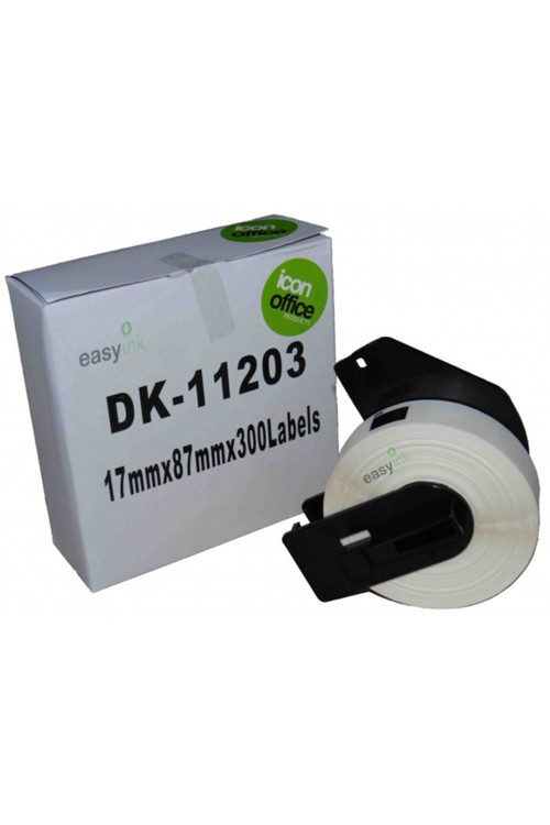 Brother P Touch Dk Serisi Dk11203 Muadil 300 Adet Rulo 17Mm 87Mm