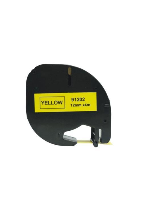 Dymo Lt Letratag Muadil Sari Etikt Siyah Plastik 91202 12Mmx4M