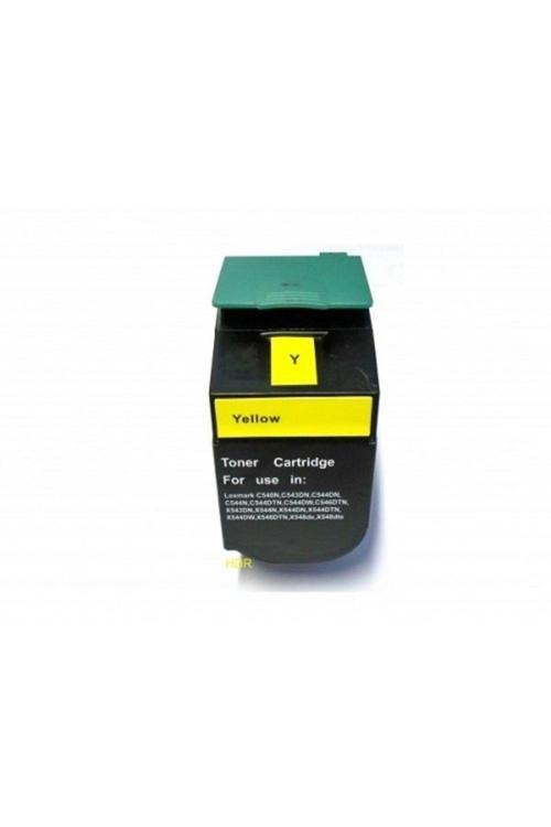 Lexmark C540 C544 X543 C540H1Yg Sarı Muadil Toner