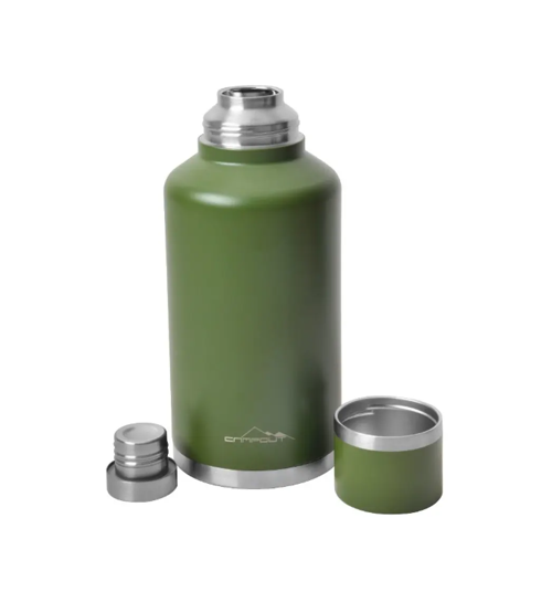 Campout Çift Katmanlı Termos 2000 ml Haki