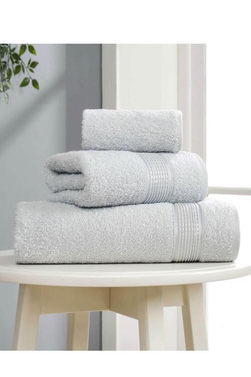 3 Parça Ekonomik Banyo Havlu Seti Pamuklu Ezgi