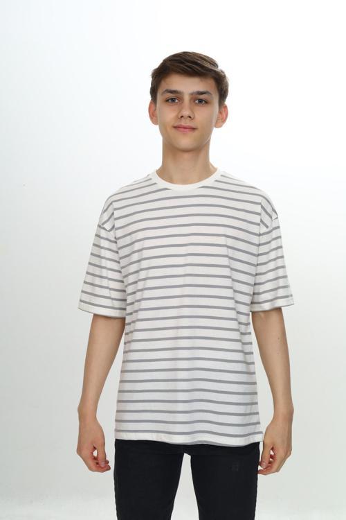 Toontoy Unisex Çocuk Çizgili Tişört
