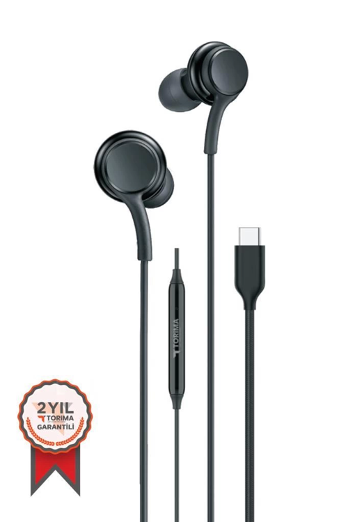 S11+ Kablolu Kulaklık Type-c Telefon Uyumlu Type-c Jak Kulaklik Siyah