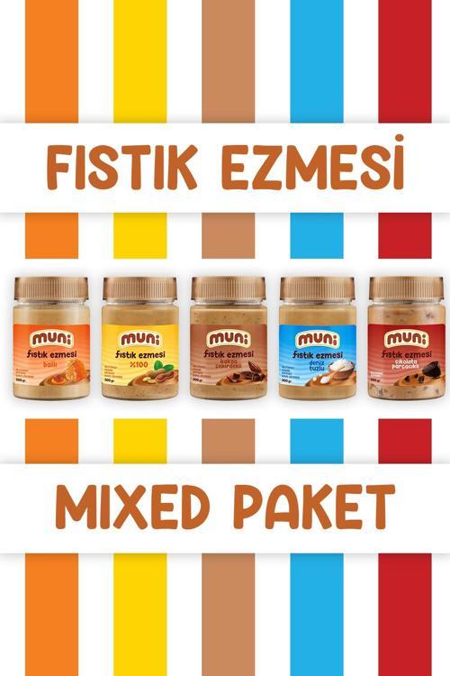 Fıstık Ezmesi, Mixed Paket, 300 G X 5 Adet
