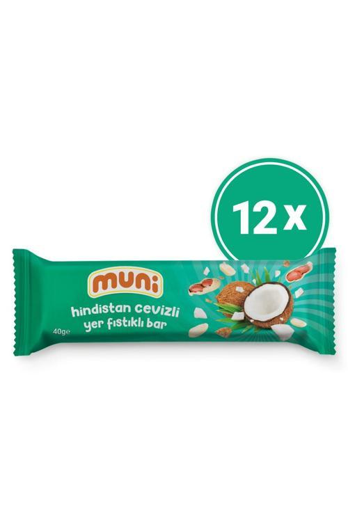 Hindistan Cevizli Yer Fıstığı Barı, 40 G X 12 Adet