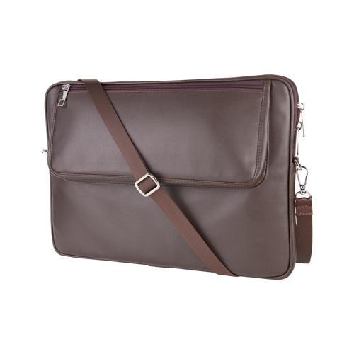 S.Deri Laptop Çantası,Tablet Çantası,14'' inç,Vegan,Omuz ve Valiz Askılı,Aksesuar ve Evrak Cepli,25.5*36*2 cm.,Kahver