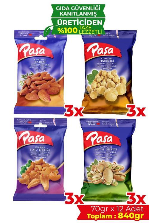 Karışık Kuruyemiş 70 gr X 12 Adet (TOPLAM 840 GR)