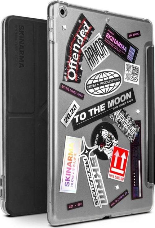 iPad 10.2 2021 9.Nesil Orjinal Lisanslı Tablet Kılıf Sticker Tasarımlı Arkası Şeffaf Standlı Mageru